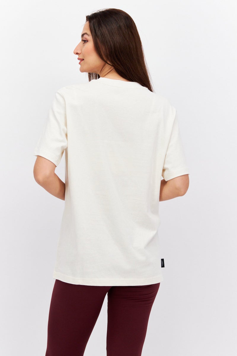 PUMA تي شيرت رياضي نسائي قصير الأكمام في الهواء الطلق، مجموعة بيج - Image 2